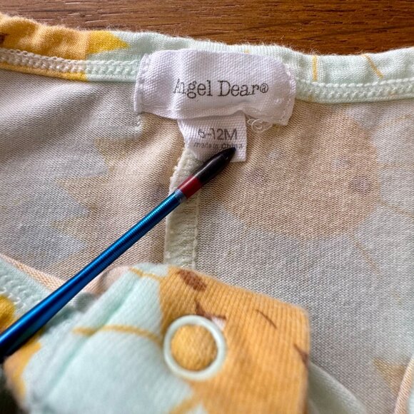 ANGEL DEAR Sunshine Baby Romper 6-12 Months Sleeveless Shortall Bamboo Playsuit - Picture 6 of 6